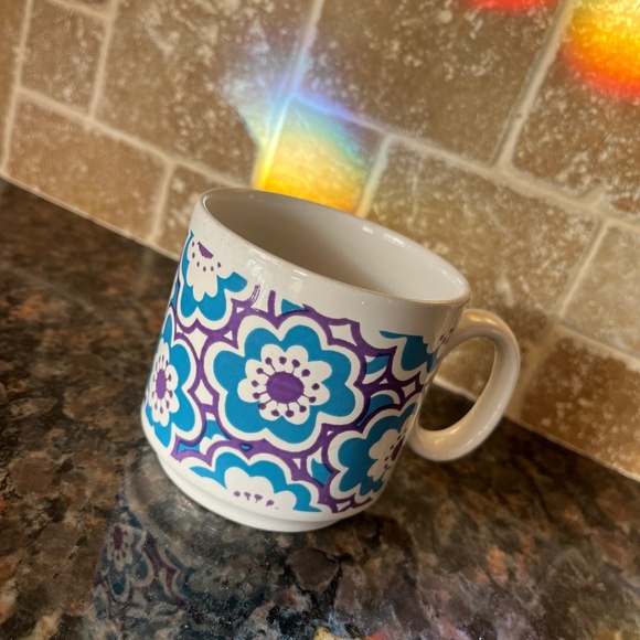 Vintage 60s Royal Alma England Flower Power Cup / Mug - Picture 1 of 6